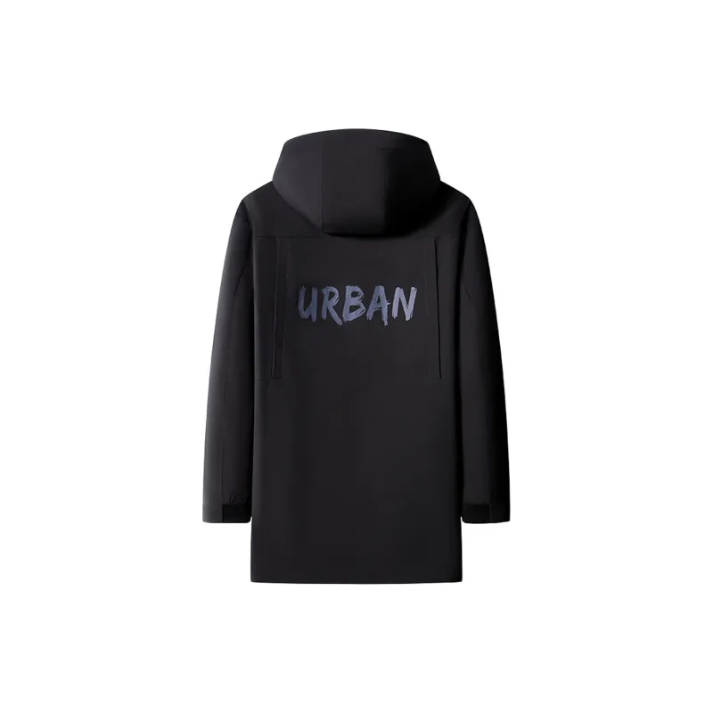 FIRS Trench Coats Men Black-1