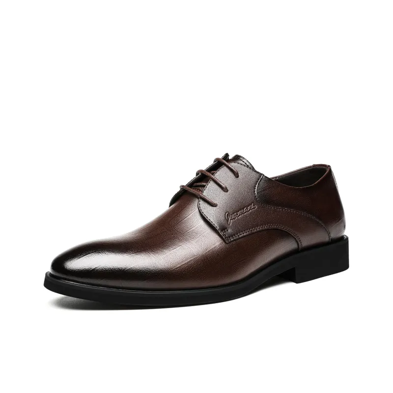 CHINT Dress Shoes Men Low Top Black/Brown-6