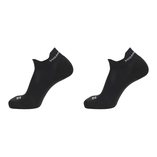 SALOMON AERO ANKLE Ankle Socks Unisex 2 Pack Black/Asphalt Gray