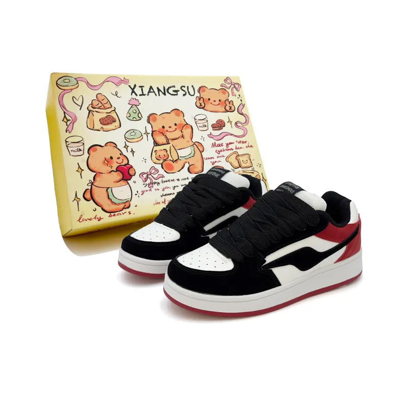 XIANGSU Fashion Trend Comfortable Commute Versatile Low-Top Skateboard Shoes Women's-25