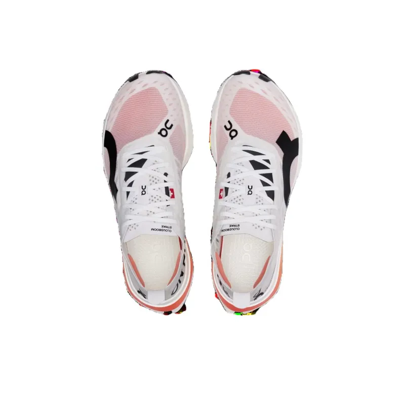 On Running Cloudboom Strike White Black Orange Women's-3