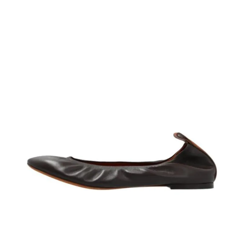 Lanvin Casual Single Shoes Women's Brown-0