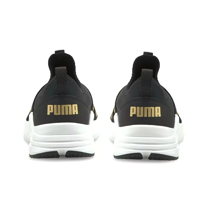 Puma Wired Run Slip-On Big Kid 'Black Team Gold'-3