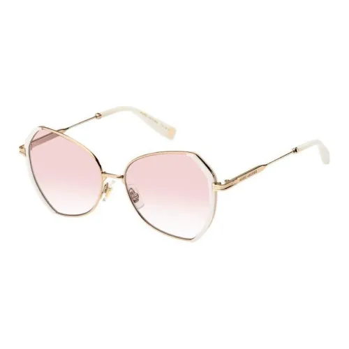 MARC JACOBS Metal Long Sharp Acetate Fiber Irregular Shape Sunglasses Women's White