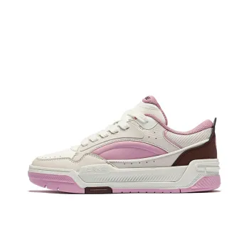 Erke Bashi Wear resistant And Lightweight Low Top Skateboard Shoes Women's White Pink