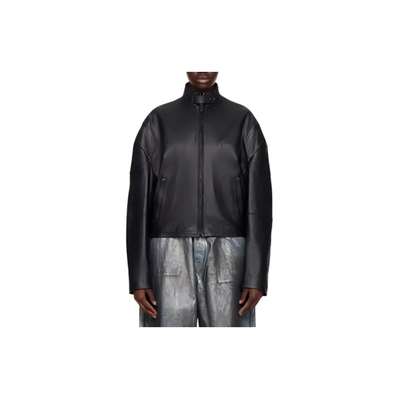 Acne Studios Leather Jacket Jackets & Coats Women's Black-1