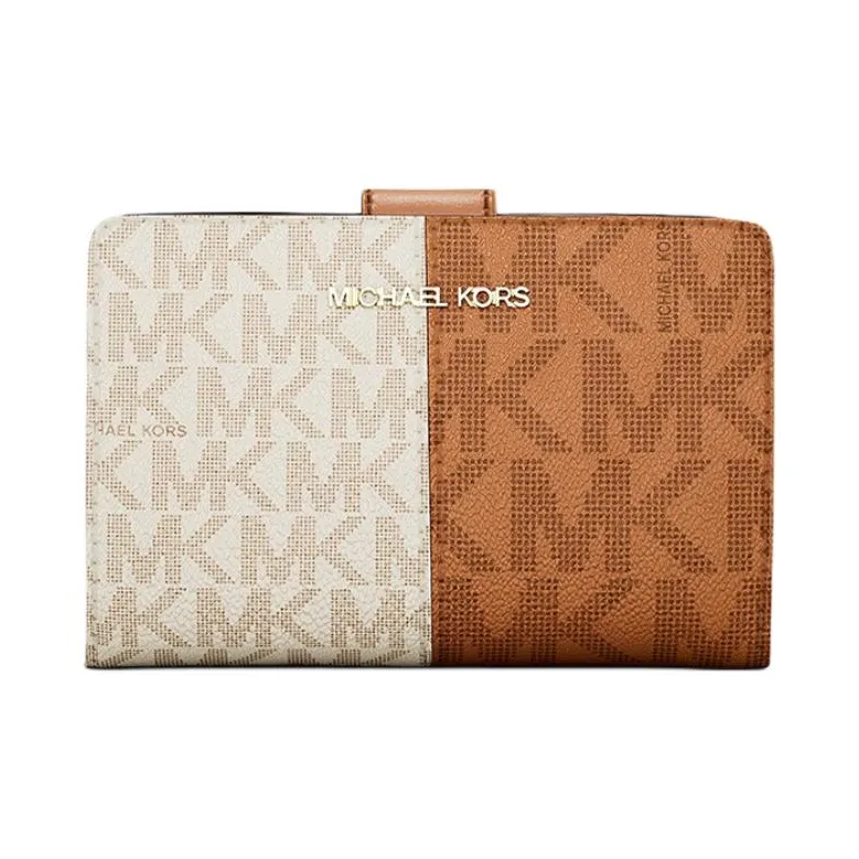 MICHAEL KORS Jet Set Medium Two Tone Logo Wallet-1