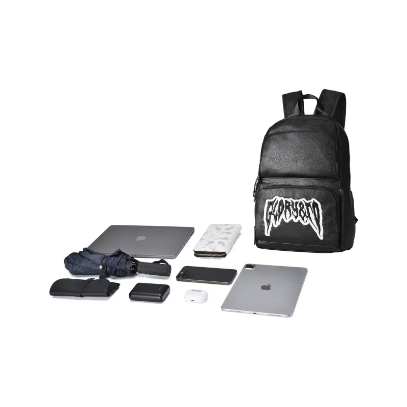 GLORY&CO PVC Travel Bag Backpack Men's Black-4