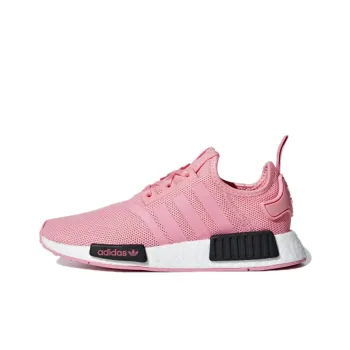 Adidas Originals NMD_R1 Slip Resistant Breathable Kids Lifestyle Shoes Pink Black Teenagers
