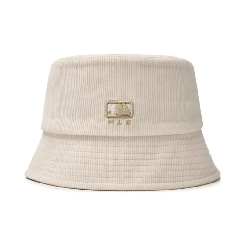 MLB Cotton, Polyester, Corduroy Bucket Hats Unisex Beige-3