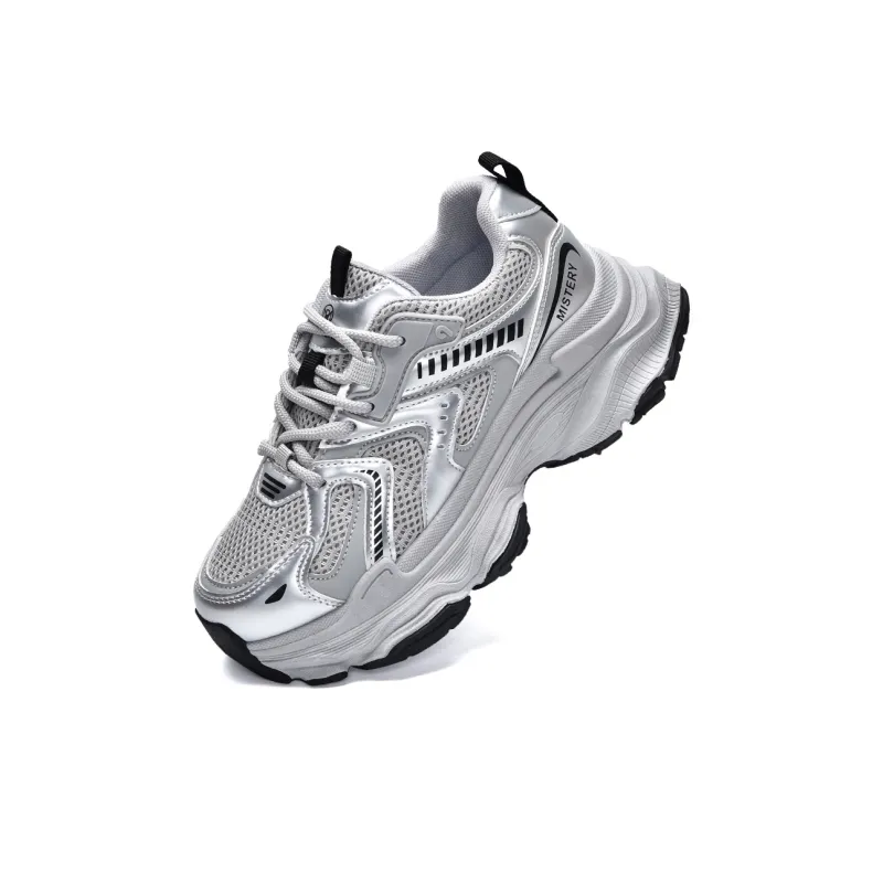 MISTERY Breathable Lightweight Low-Top Chunky Sneakers Women's-33