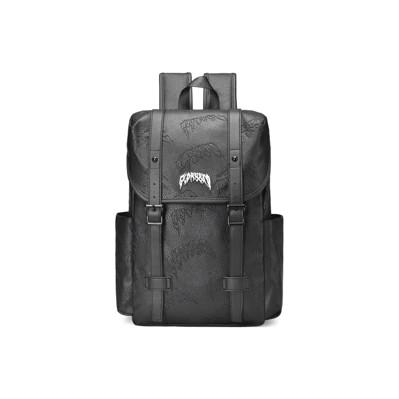 GLORY&CO PVC Backpack Laptop Bag Backpack Regular Men's Black-0