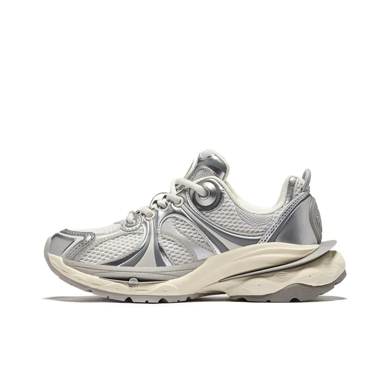 Palladium Anti Slip Wear Resistant Low Top Casual Shoes Unisex Silver Gray-0
