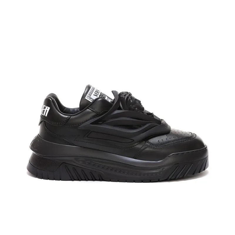VERSACE Odissea Caged Rubber Medusa Black-1