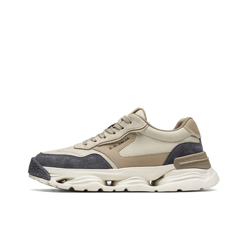 G.N.SHIJIA Lightweight Height Increasing Low Top Casual Shoes Men's-6