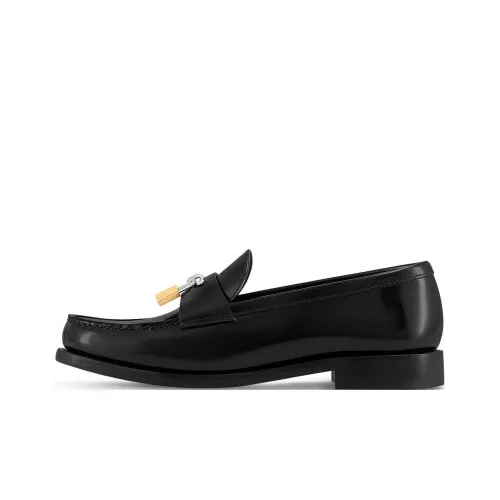 LOUIS VUITTON Chess Loafers Women's Black