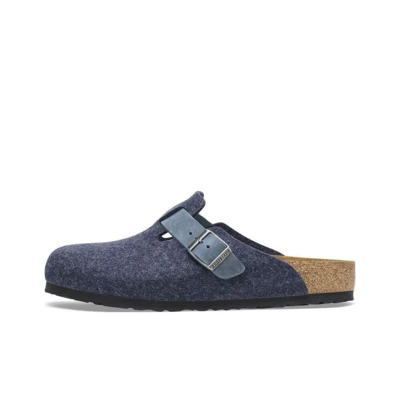 Birkenstock Boston Slip Resistant Closed Toe Slippers Unisex Blue Regular-0