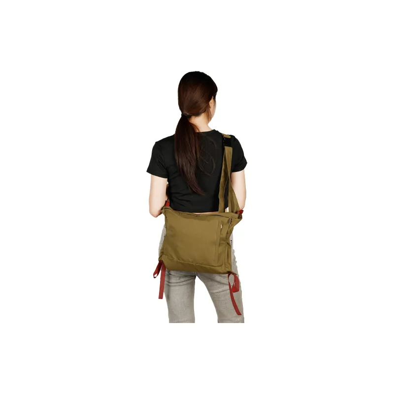 ANDSEEYOU Cotton Crossbody Bag, Shoulder Bag Regular Women's Army Green/Black-4