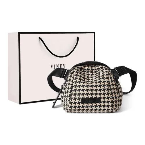 VINEY Shoulder Bags Houndstooth Black