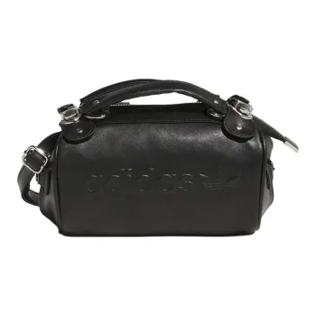 Adidas Polyurethane Pillow Bag Cylinder Bag One Shoulder Handbag Regular Unisex Black