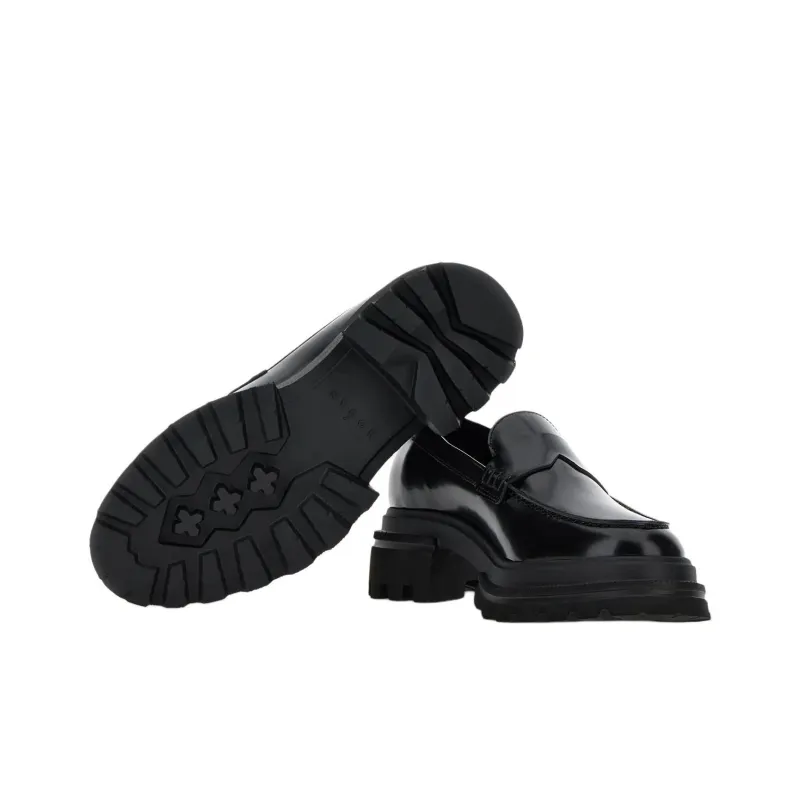 HOGAN 10 Storey Loafers Women's Black-5