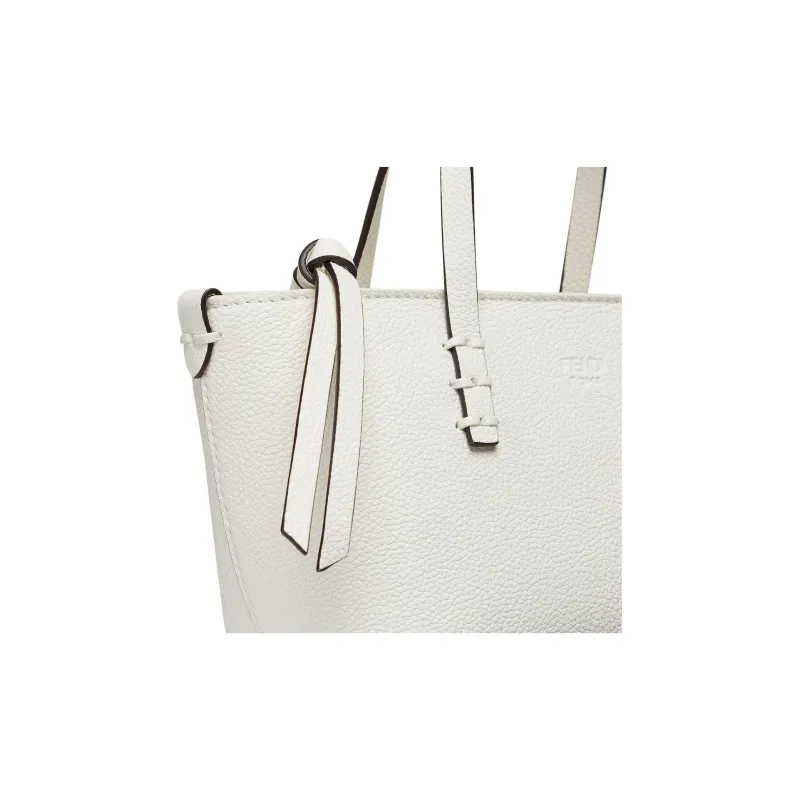 FENDI Calfskin Shoulder Bag Crossbody Bag Handbag Mini Women's White-4