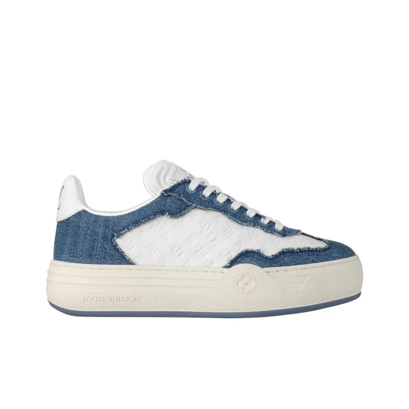 LOUIS VUITTON Groovy Low Top Skateboard Shoes Women's Blue-1