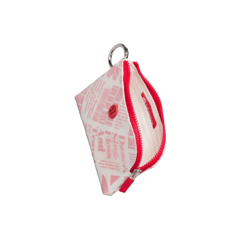 Lululemon Recycled Nylon Card Holder Regular Women's Pink & White-3