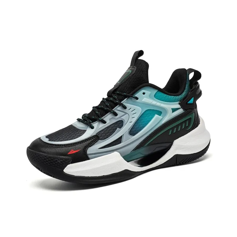 Kuding Cushioned Slip-Resistant Abrasion-Resistant Mid-Top Basketball Shoes Unisex-7
