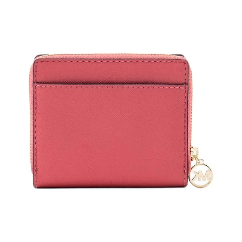 MICHAEL KORS Jet Set Travel Coated Canvas Wallet Medium Size Women's Ice Cake Pink-1