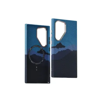 JOYAL Silicone, PC, Microfiber Material Kevlar Texture Samsung Phone Cases