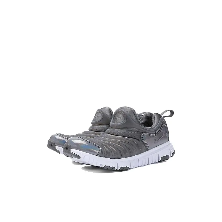 Nike Dynamo Free SE Cushioning Wear-Resistant Sports Casual Shoes Gray Children Aged 3-7 Years Old-2