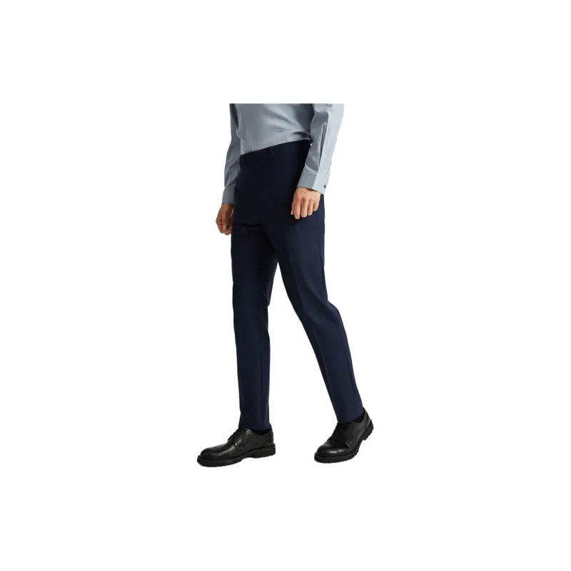 DIKENI Suit Trouser Men's Blue Plaid-1