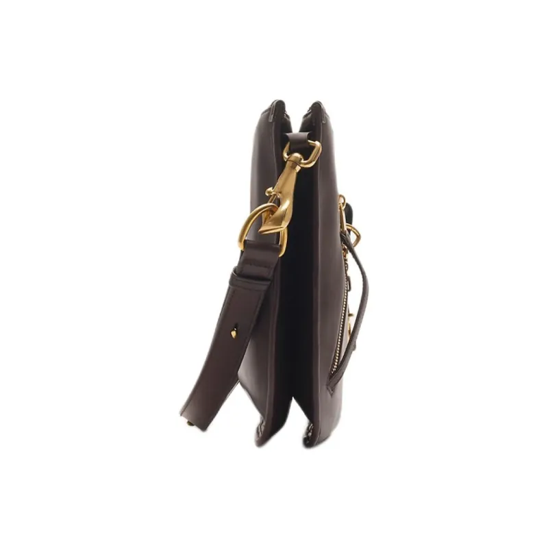 Burberry Calfskin Shoulder Bag Crossbody Bag Women's Berry-1