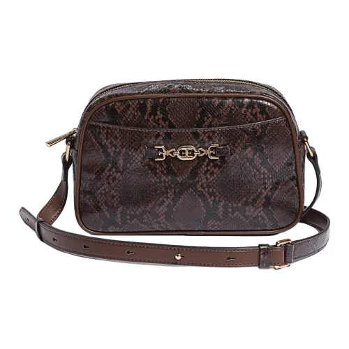 SAM EDELMAN Leather Shoulder Bag Crossbody Bag Women's Dark Taupe