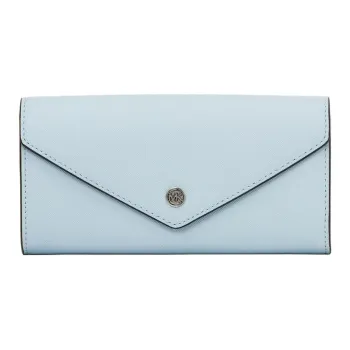 MICHAEL KORS Jet Set Travel Cow Leather Wallet Large Size Women's Vesta Blue