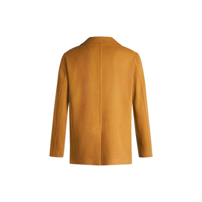 ETRO Twill Pea Coat-1