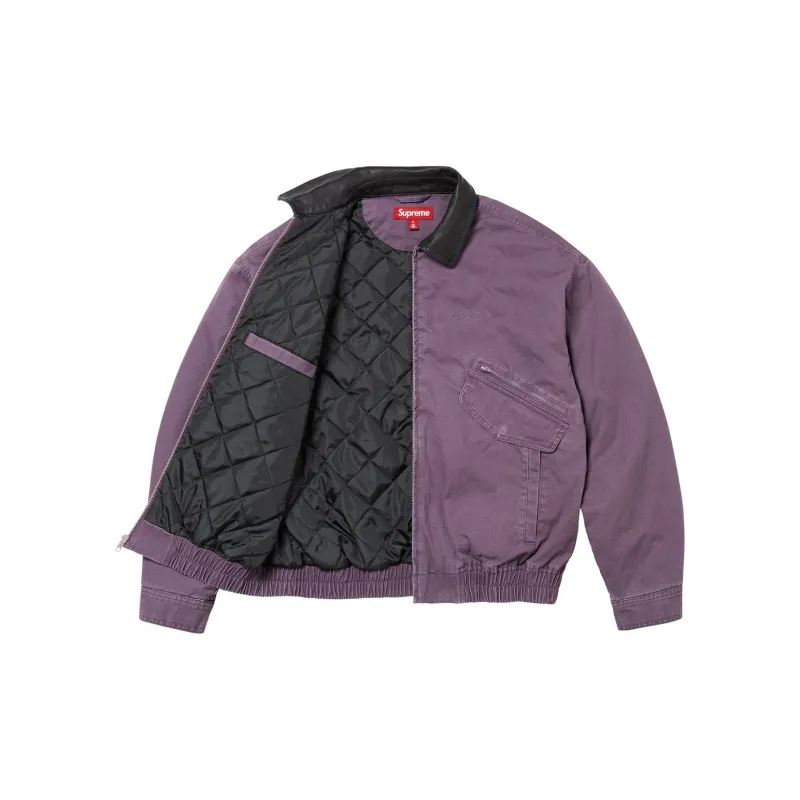 Supreme Leather Collar Utility Jacket FW24-11