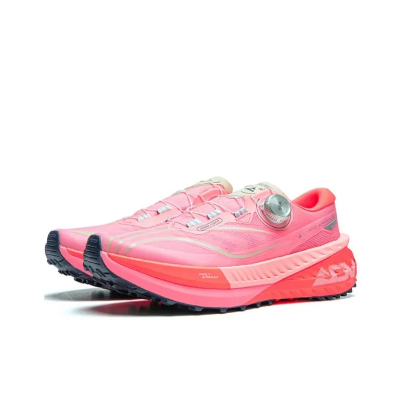 LiNing Lulu PRO Cushioning Wear-Resistant Low-Top Trail Running Running Shoes Men's Pink-2