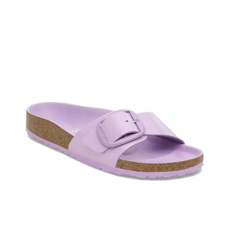 Birkenstock Madrid Big Buckle Slide Slippers Women's Purple-2