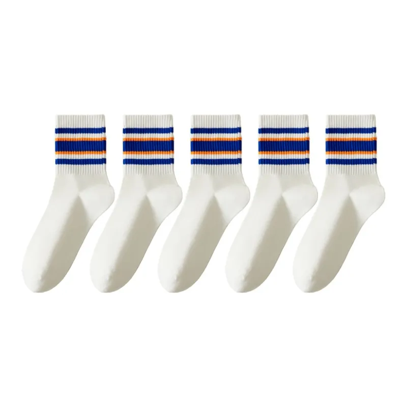 MIIOW Mid Calf Socks Women's 5 Pack-9