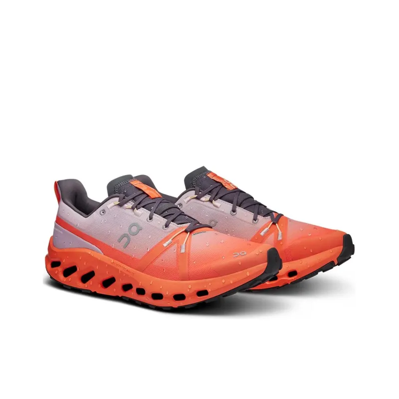 On Running Cloudsurfer Trail Waterproof Mauve Flame-1