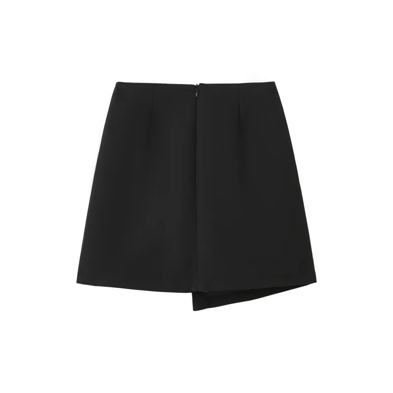 0571 Family Casual Short Skirts Women's Black-1