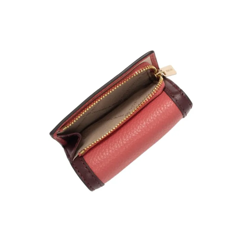MICHAEL KORS Jet Set Travel Cow Leather Wallet Mini Women's Dark Pink-3