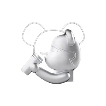 HEYTEA x BE@RBRICK Cool Black 2.0 Badges