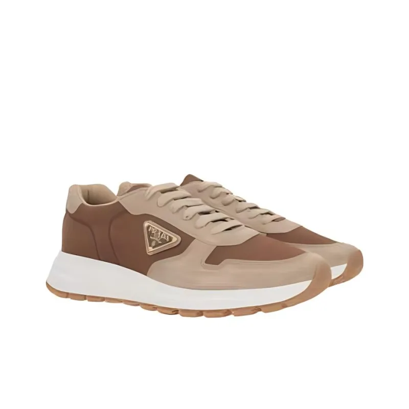 PRADA Low Top Casual Shoes Men's Brown-2