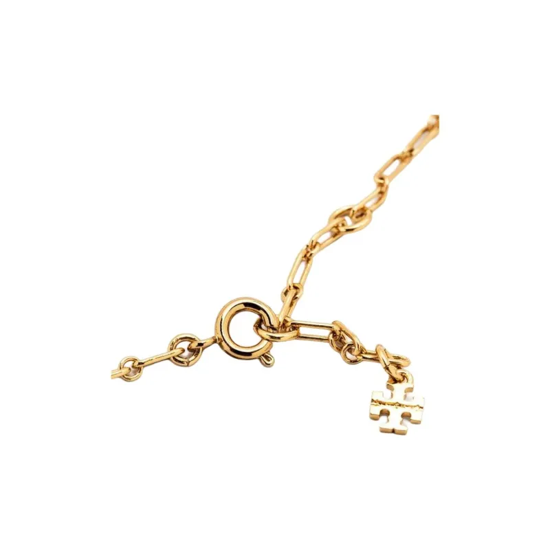 TORY BURCH Roxanne Pearl Detailed Chain Necklace-3