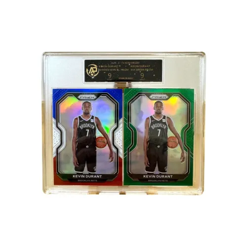 PANINI Kevin Durant Basketball Net Tricolor Fold Green Fold Star Card 9/9 Points Refringer Graded Cards 2 Pieces