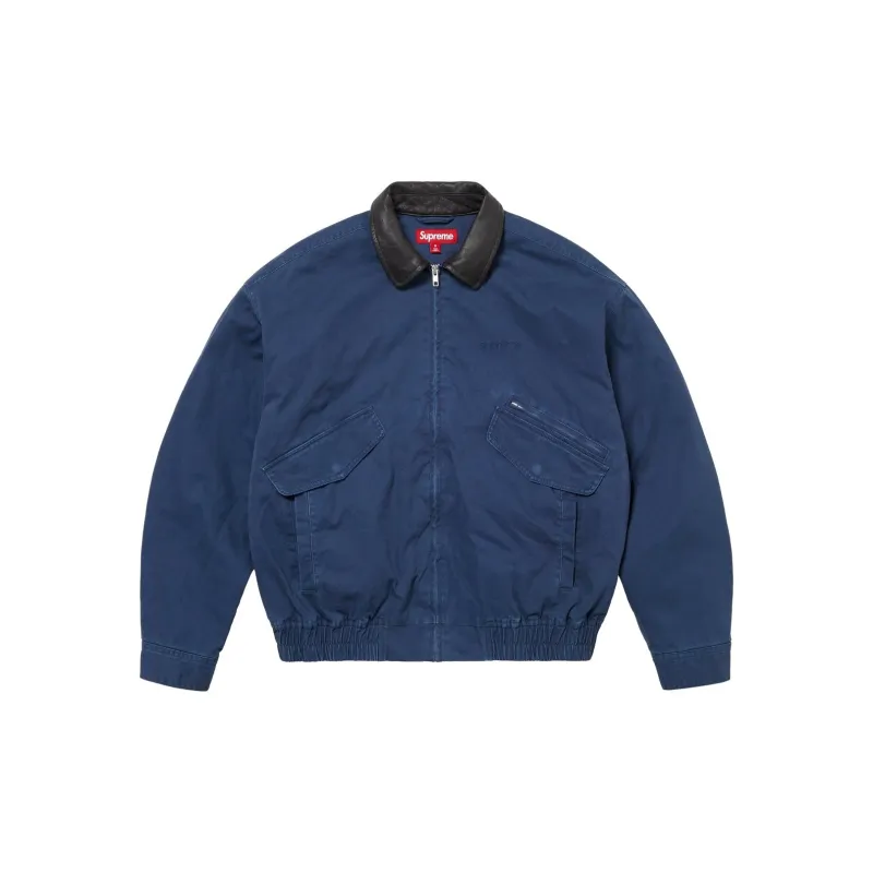 Supreme Leather Collar Utility Jacket FW24-5