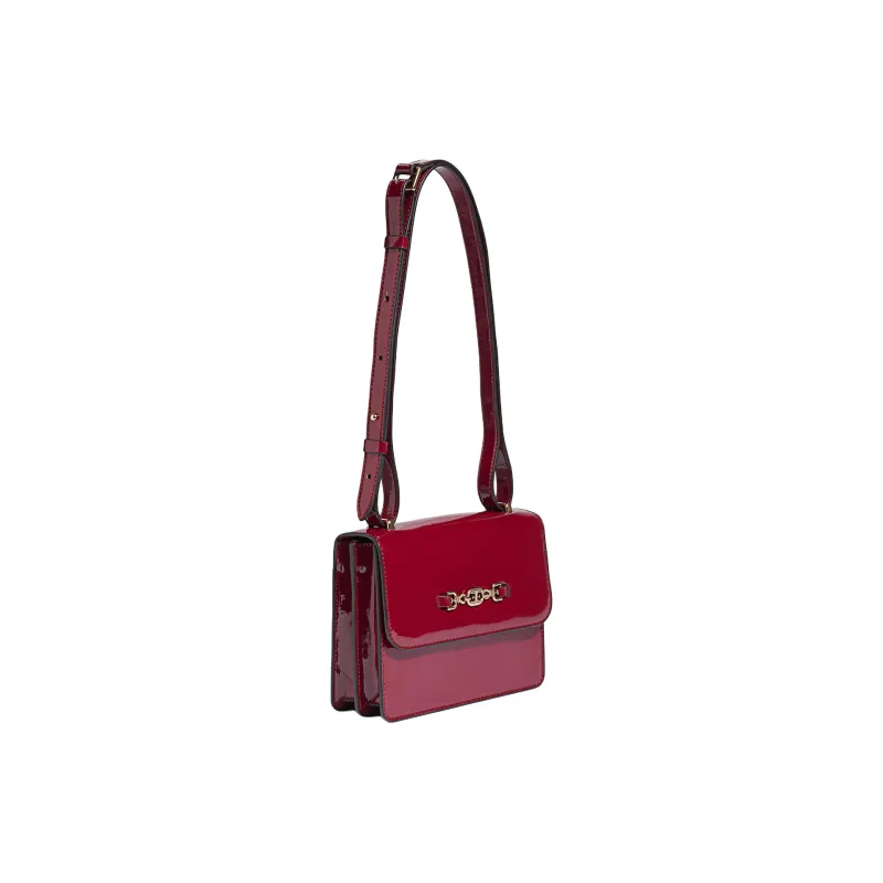 SAM EDELMAN Patent Leather Crossbody Bag, Shoulder Bag Women's Red-1